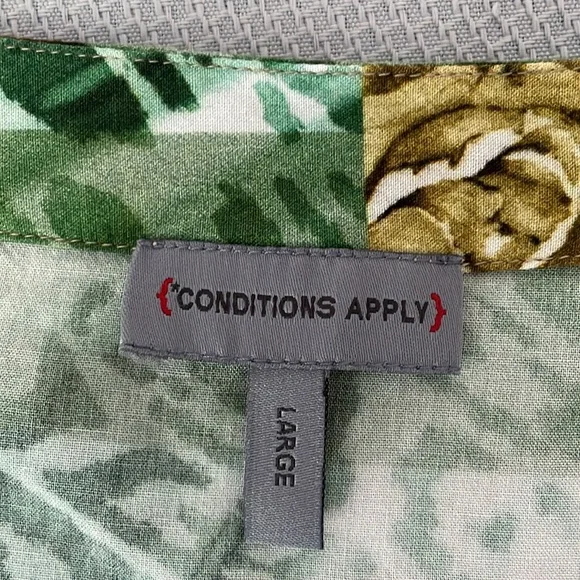 Anthropologie Conditions Apply Multicolor Tunic Top Size Large - Picture 5 of 10